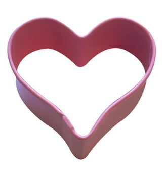 Picture of HEART COOKIE CUTTER SMALL PINK 5CM
